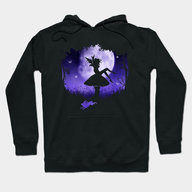 fairy in the moonlight Hoodie by Ancello